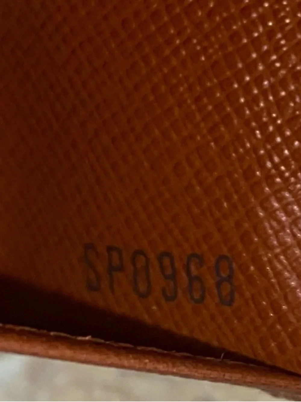 Louis Vuitton Vintage Brown Taiga Leather Card Holder Wallet SP0968 EUC